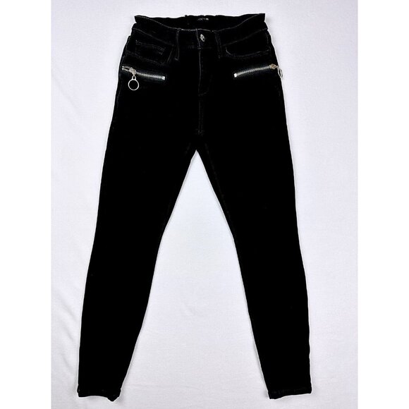 Joe's Jeans Fit 24, Size 27 Nikitia Black Skinny Ankle Zip Pocket GPVNTK5968 - Picture 1 of 13